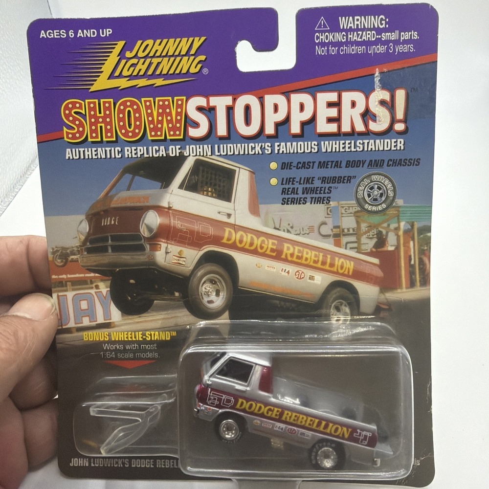 Johnny Lightning John Ludwick's Dodge Rebellion Show Stoppers‎ w/ Wheelie Stand